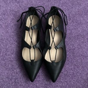 Loeffler Randall Ambra Point Toe Leather Flats